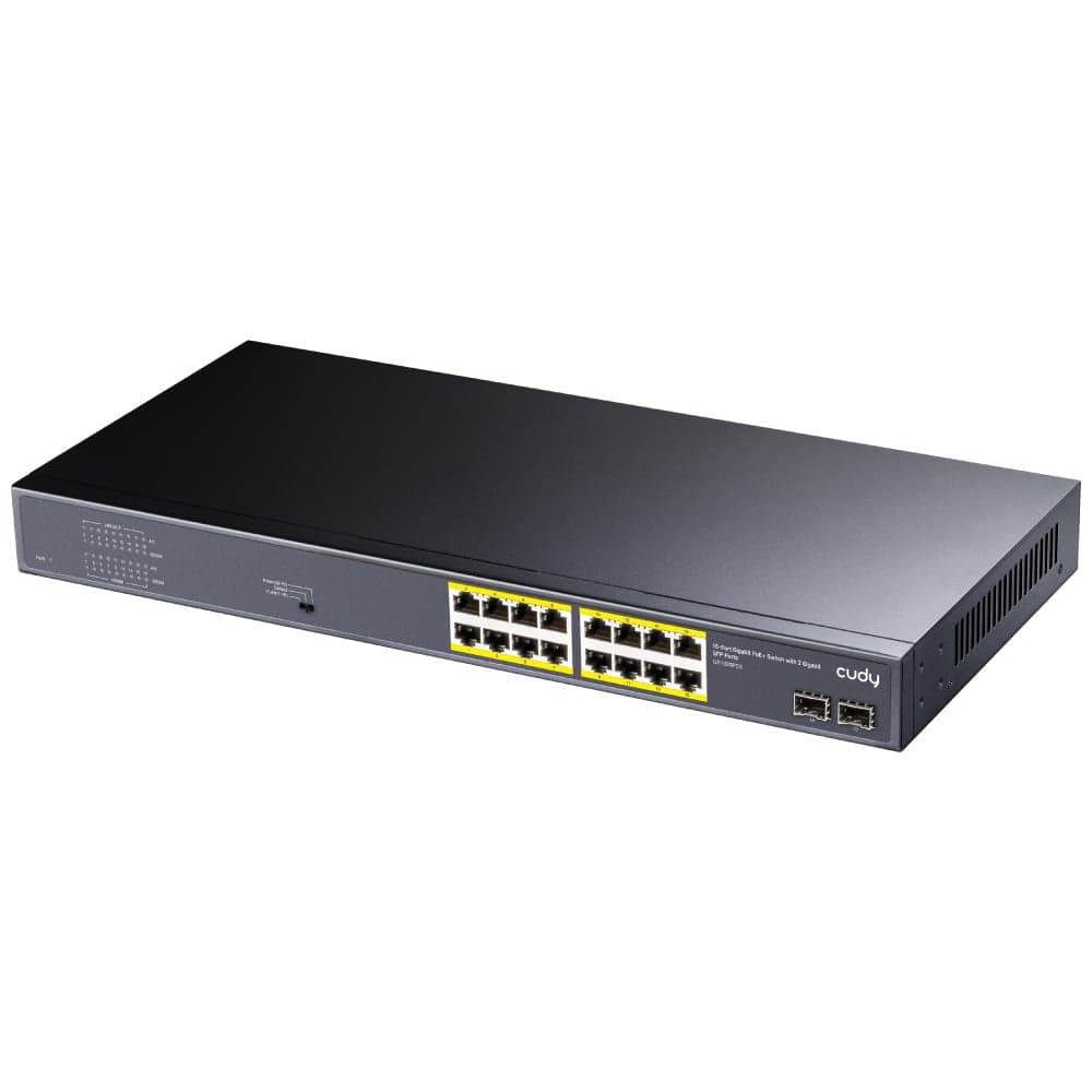 Switch Gigabit PoE+ 16 Porte con 2 slot SFP Gigabit, GS1020PS2 in  Scontolo.net - Potenza, commercioVirtuoso.it