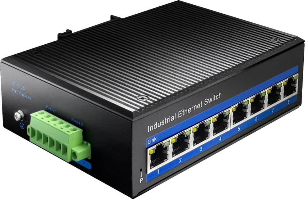 Switch Industriale Gigabit 8 Porte, IG1008 in  Scontolo.net - Potenza, commercioVirtuoso.it