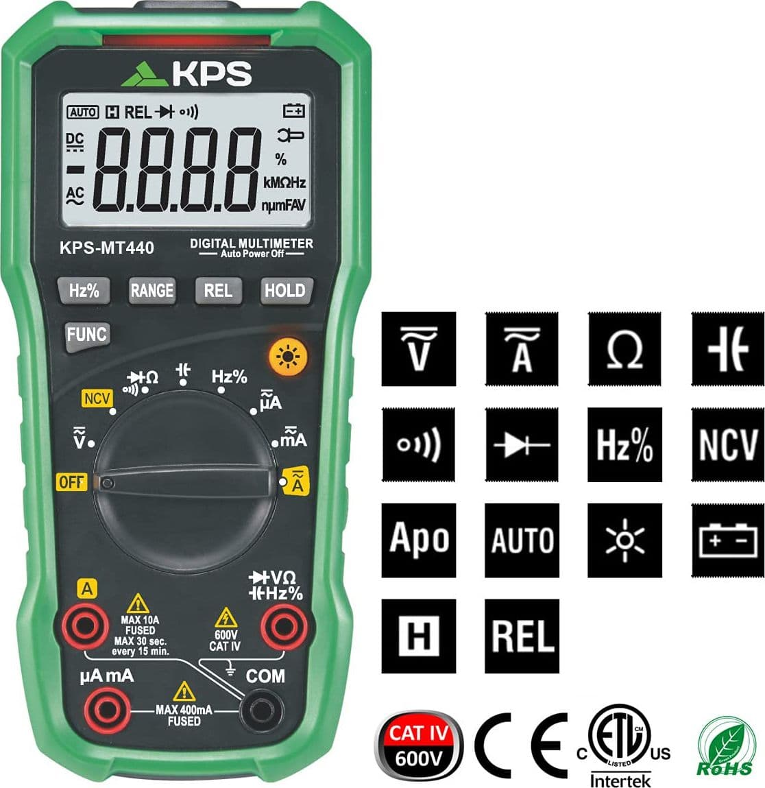 Multimetro Digitale Professionale LCD 4000counts, KPS-MT440 in Multimetri Scontolo.net - Potenza, commercioVirtuoso.it
