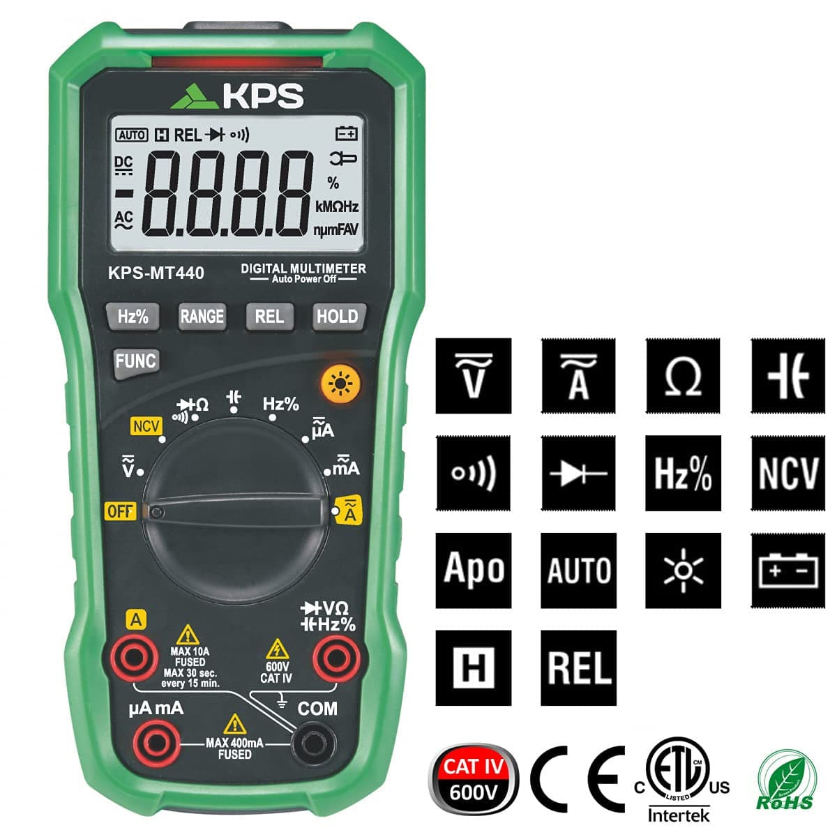 Multimetro Digitale Professionale LCD 4000counts, KPS-MT440 in Multimetri Scontolo.net - Potenza, commercioVirtuoso.it