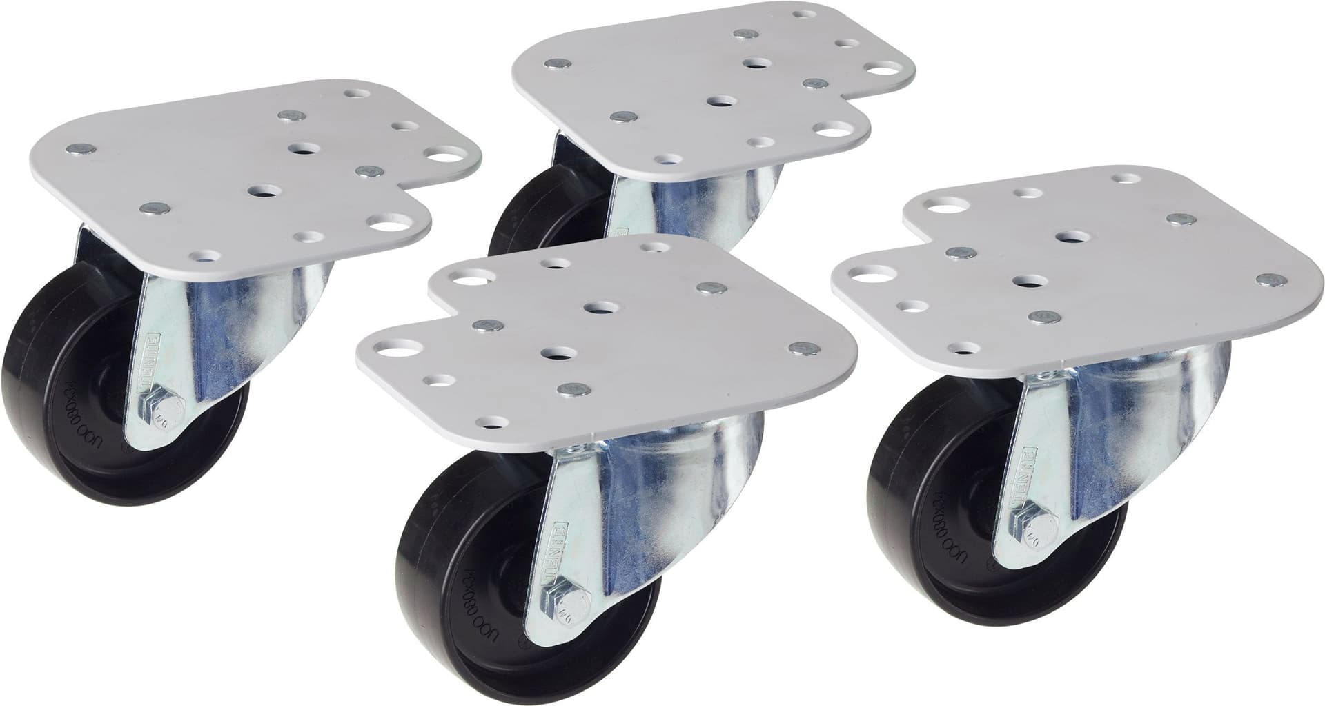 Kit 4 Ruote per Armadi con Piastre per Montaggio Simultaneo Piedini in Rotelle Scontolo.net - Potenza, commercioVirtuoso.it