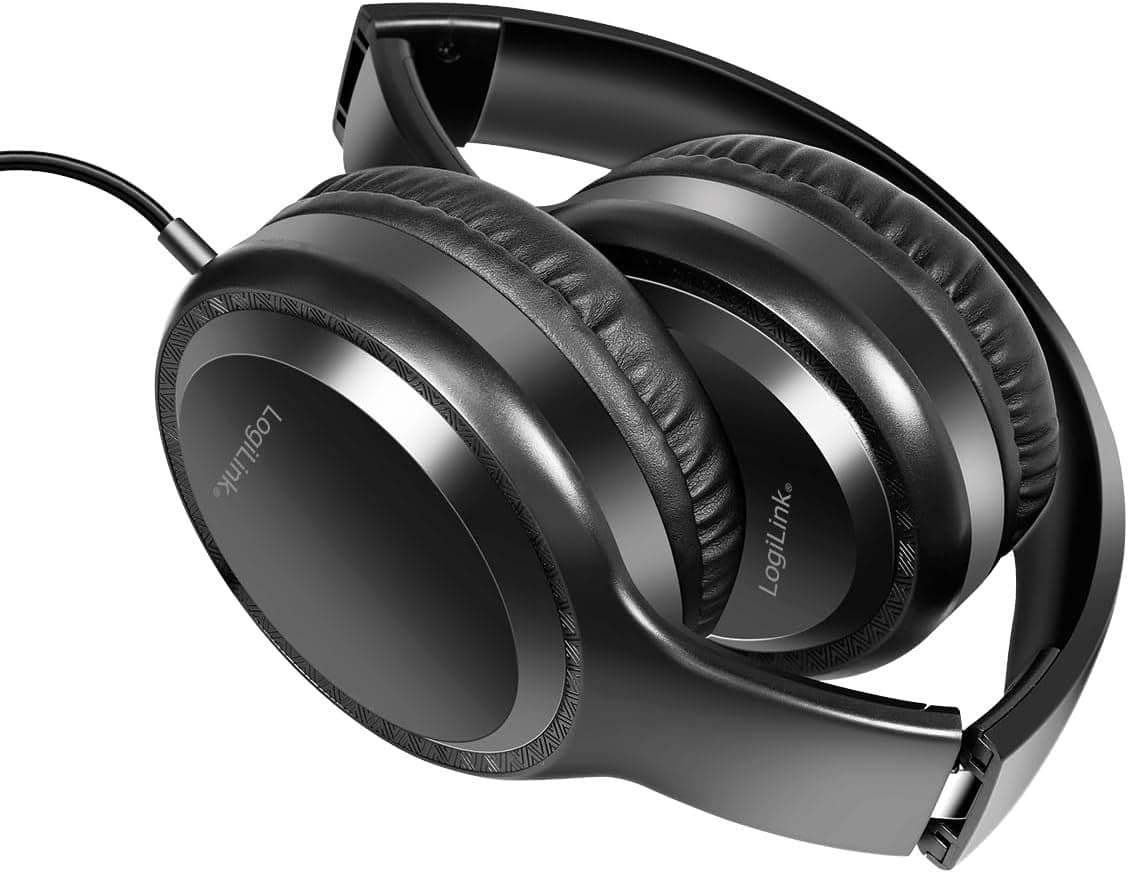 Cuffia Stereo Pieghevole con Microfono Jack 3,5 mm Nero in Cuffie gaming Scontolo.net - Potenza, commercioVirtuoso.it