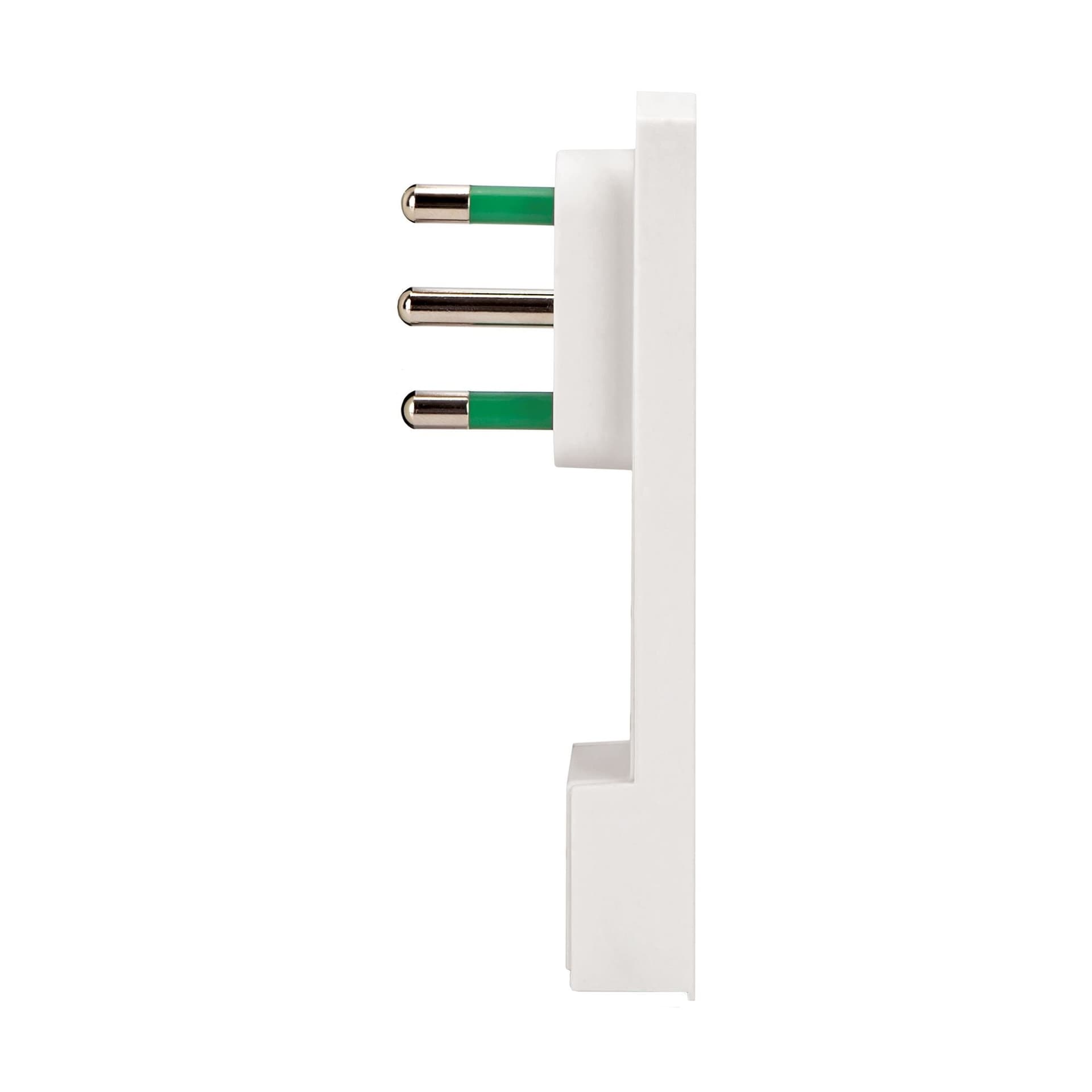 Spina Italiana 16A 2P+T Salvaspazio Super Sottile Smontabile Angolata Bianco in Multiprese Scontolo.net - Potenza, commercioVirtuoso.it