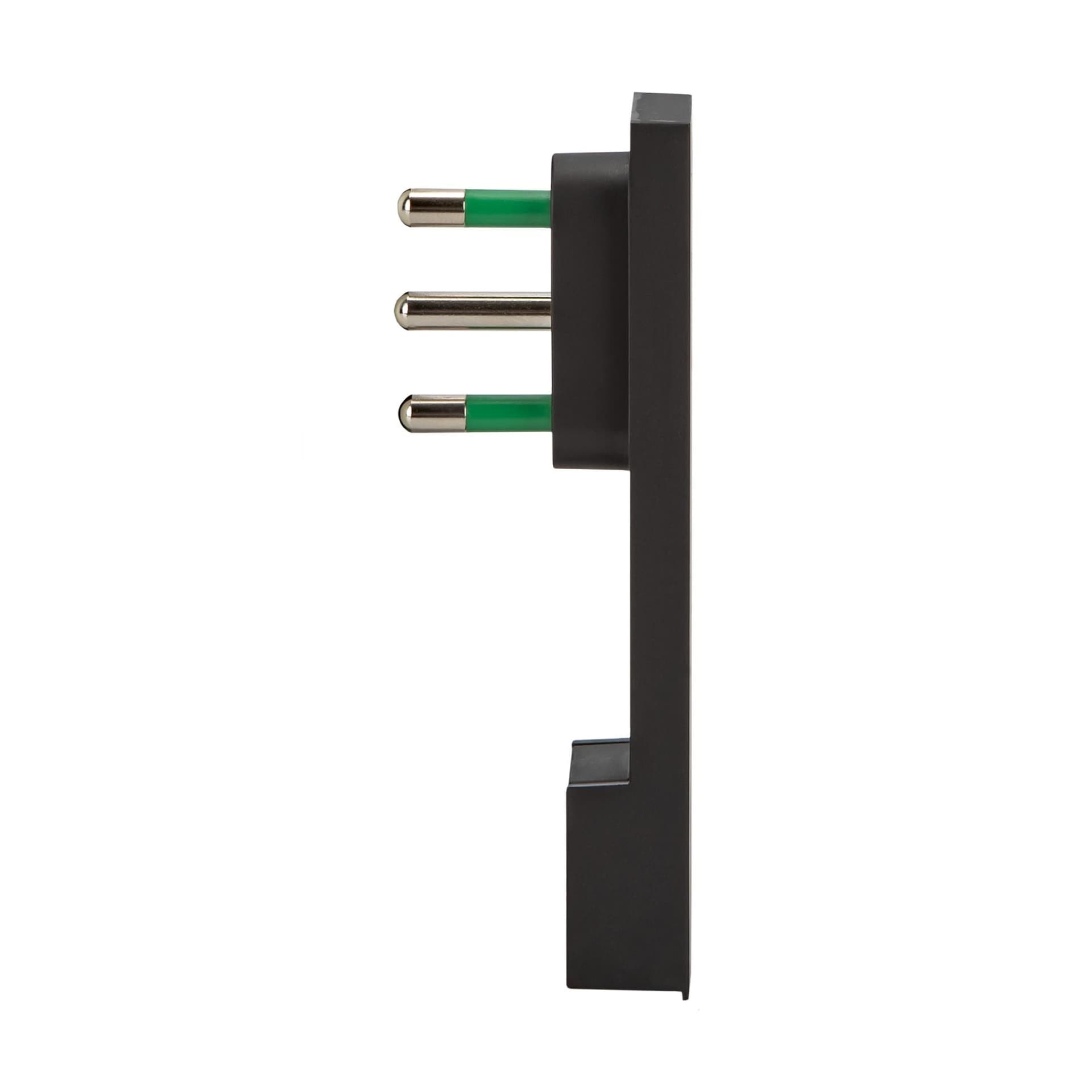 Spina Italiana 16A 2P+T Salvaspazio Super Sottile Smontabile Angolata Nero in Multiprese Scontolo.net - Potenza, commercioVirtuoso.it