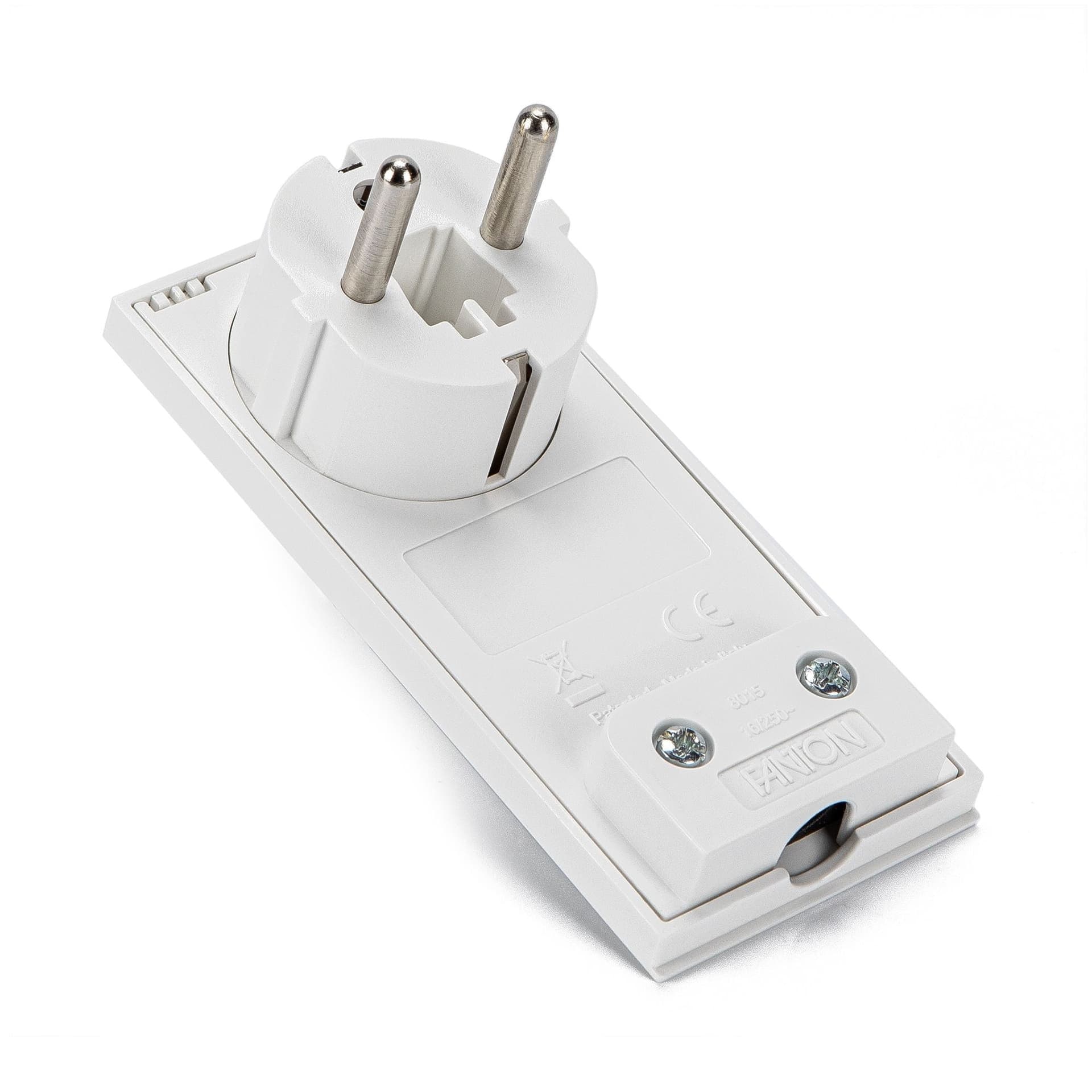 Spina Schuko 16A 2P+T Salvaspazio Super Sottile Smontabile Angolata Bianco in Multiprese Scontolo.net - Potenza, commercioVirtuoso.it