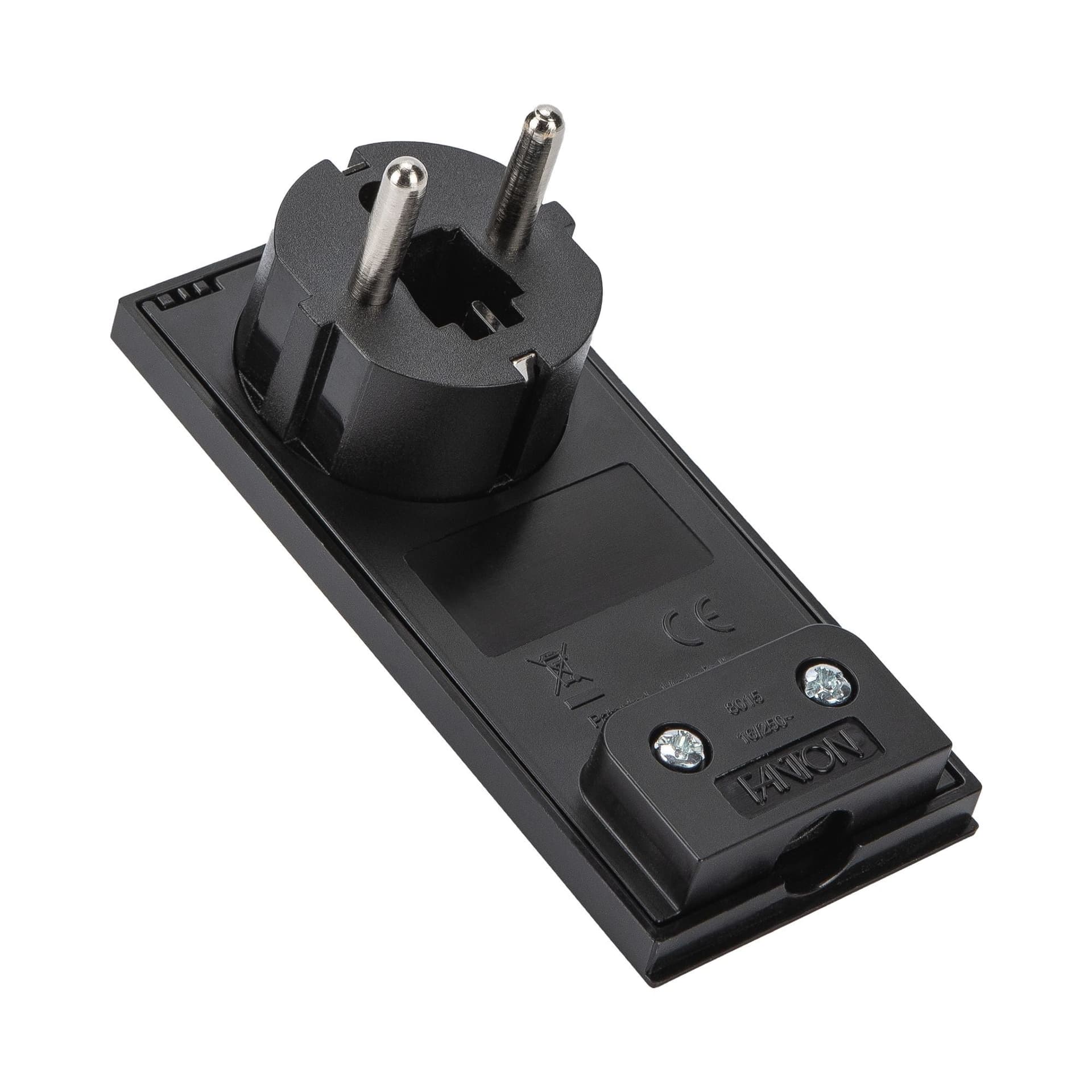 Spina Schuko 16A 2P+T Salvaspazio Super Sottile Smontabile Angolata Nero in Spine elettriche di corrente alterna Scontolo.net - Potenza, commercioVirtuoso.it