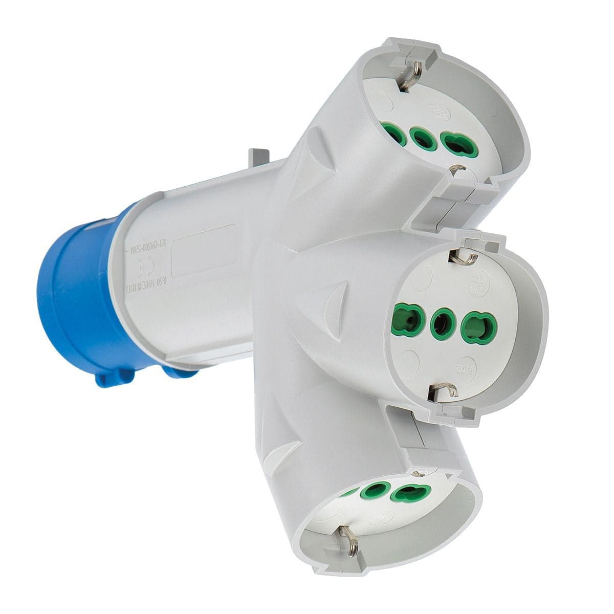 Adattatore Industriale Triplex da Spina Italiana 16A a 3 Prese Bipasso Schuko in Multiprese Scontolo.net - Potenza, commercioVirtuoso.it