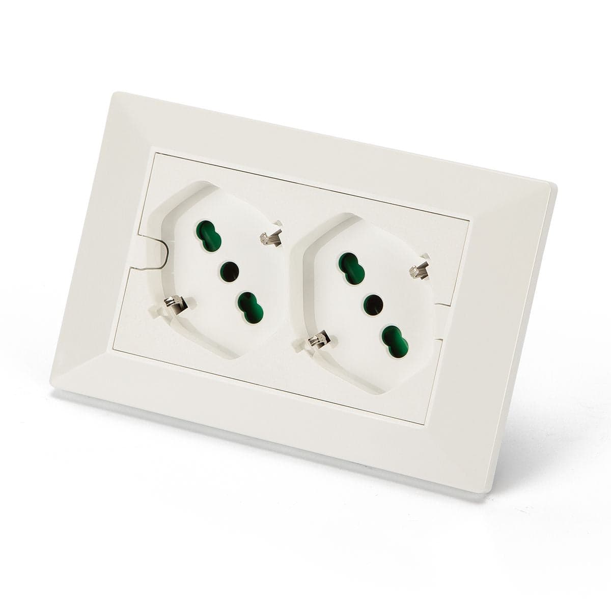Multipresa Universale da Incasso con Doppia Presa Bipasso Italiana Schuko Bianco in Multiprese Scontolo.net - Potenza, commercioVirtuoso.it