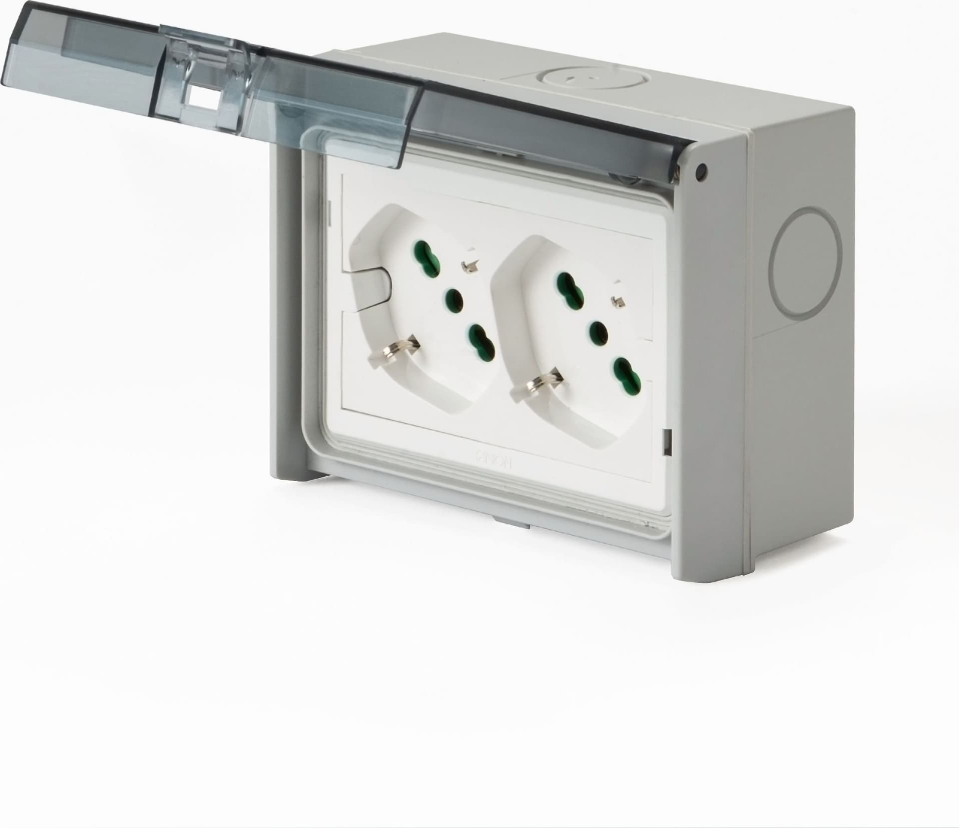 Multipresa Universale IP55 con Doppia Presa Bipasso Italiana Schuko con Scatola da Parete 3 Moduli in Prese a muro Scontolo.net - Potenza, commercioVirtuoso.it