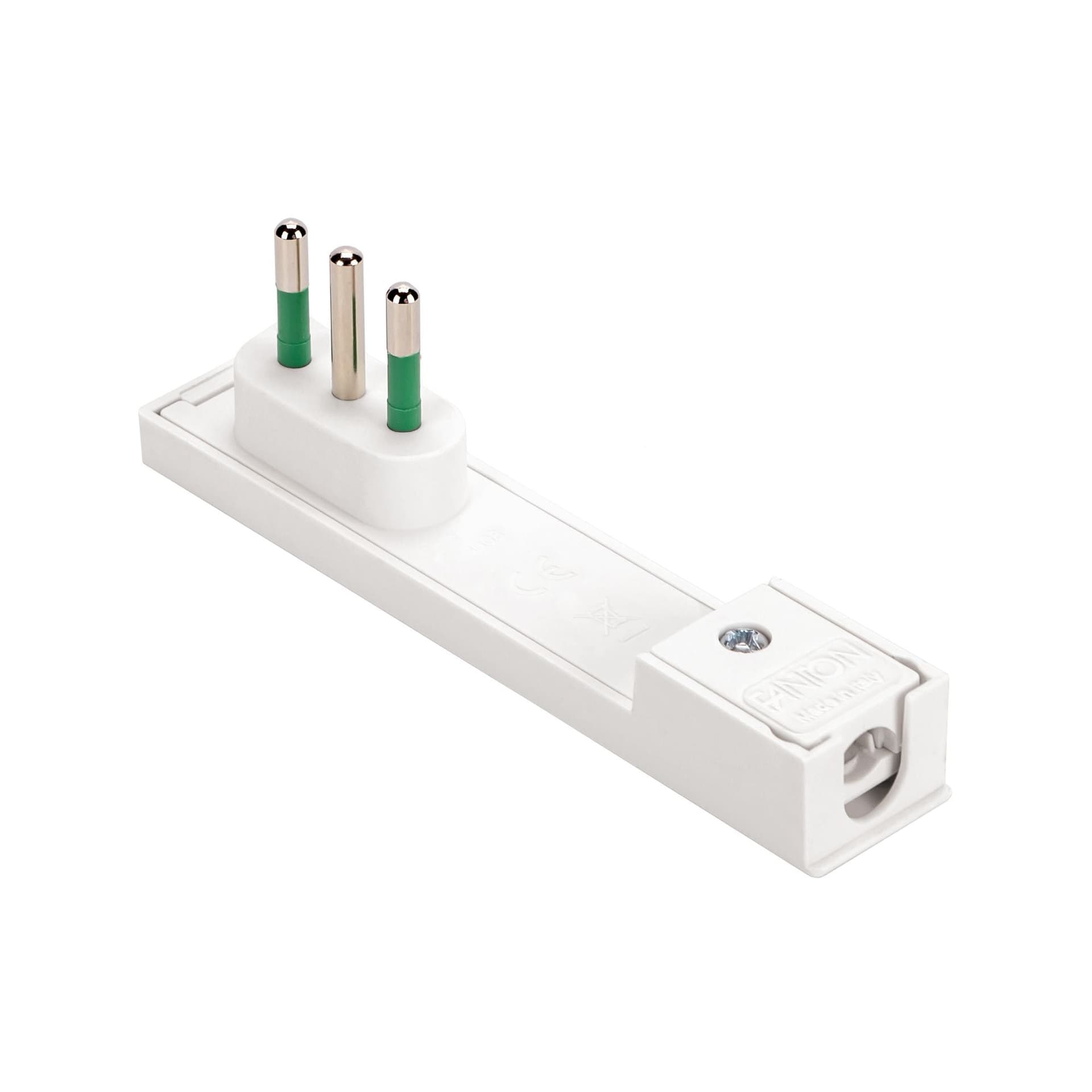 Spina Italiana 10A 2P+T Salvaspazio Super Sottile Smontabile Angolata Bianco in Spine elettriche di corrente alterna Scontolo.net - Potenza, commercioVirtuoso.it