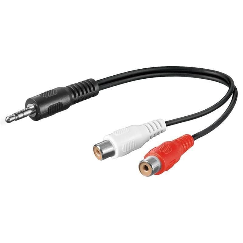 Cavo Audio Stereo 2 RCA femmina a Jack 3.5 mm maschio 1,5m in Connettori RCA Scontolo.net - Potenza, commercioVirtuoso.it