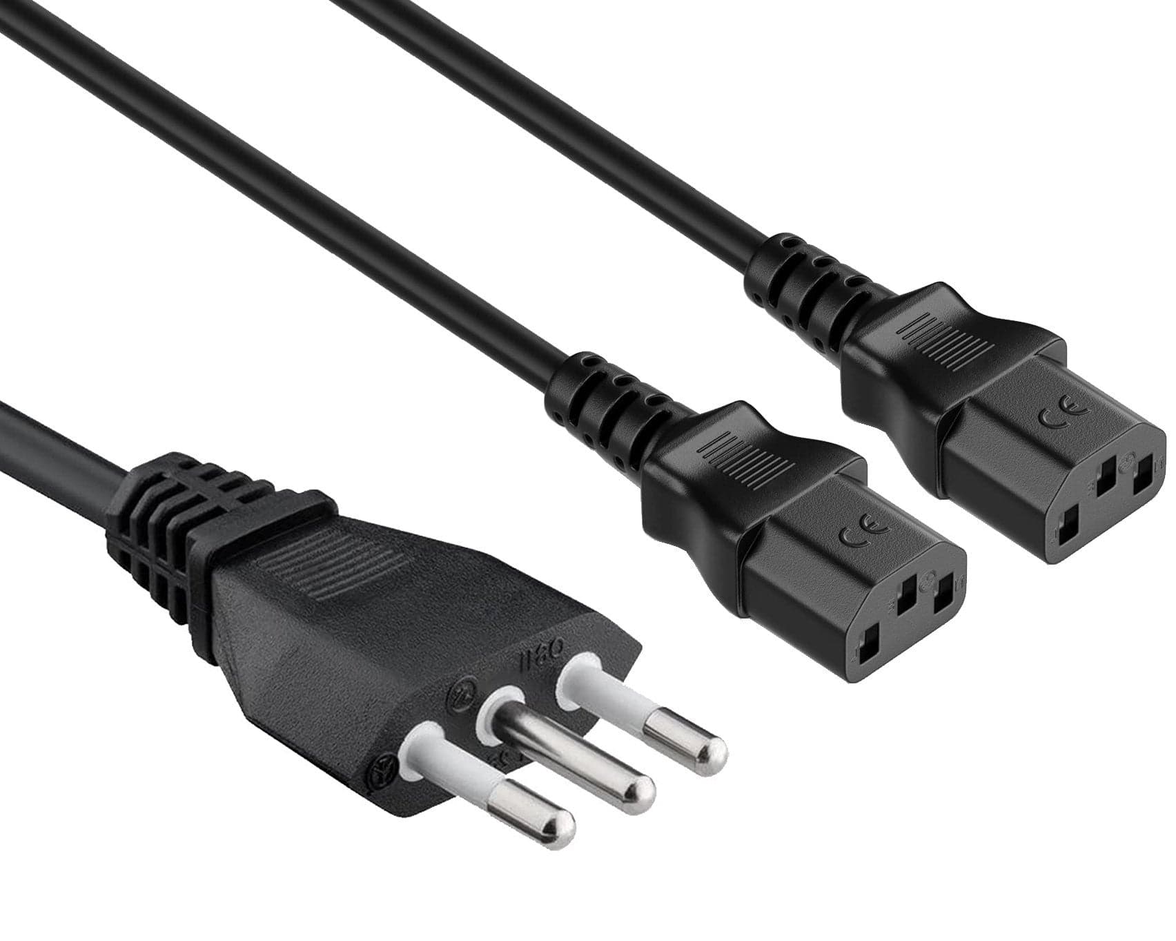 Cavo alimentazione 2 C13 (F) a italiana 1,8 mt nero in Fili elettrici Scontolo.net - Potenza, commercioVirtuoso.it