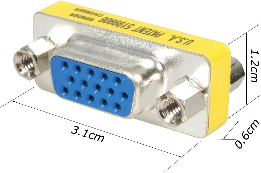 Mini Gender Changer VGA DB 15 poli HD F/F in Conettori S-Video Scontolo.net - Potenza, commercioVirtuoso.it