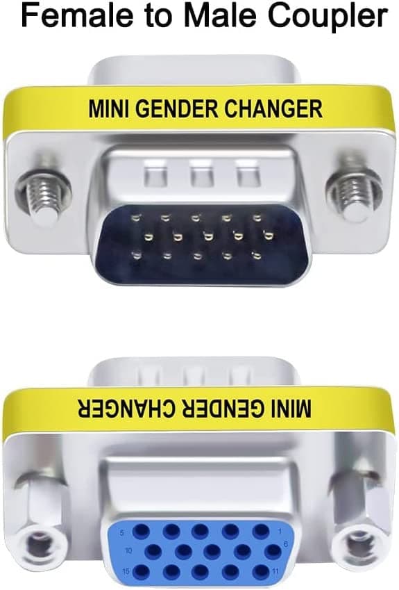 Mini Gender Changer VGA DB 15 poli HD M/F in  Scontolo.net - Potenza, commercioVirtuoso.it