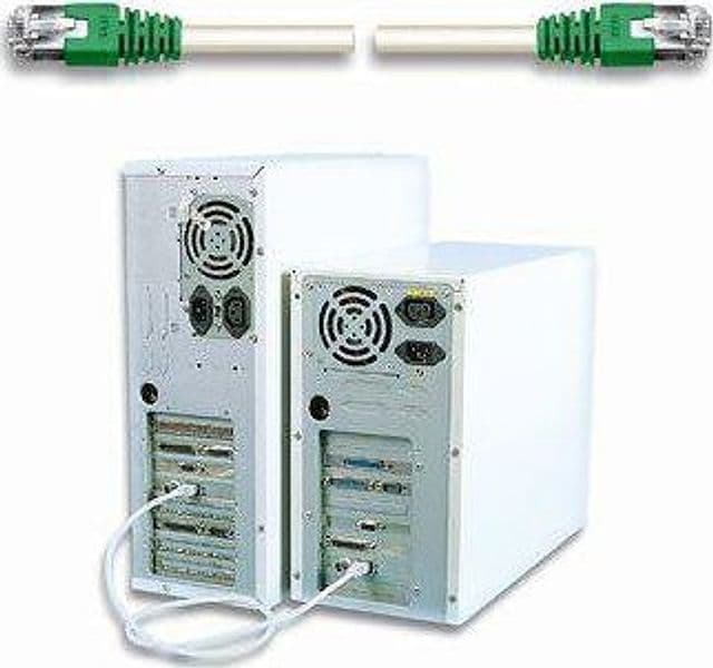 Cavo di rete Patch Cross in Rame Cat. 5e Verde/Grigio SF/UTP 20 mt in Cavi Ethernet Scontolo.net - Potenza, commercioVirtuoso.it