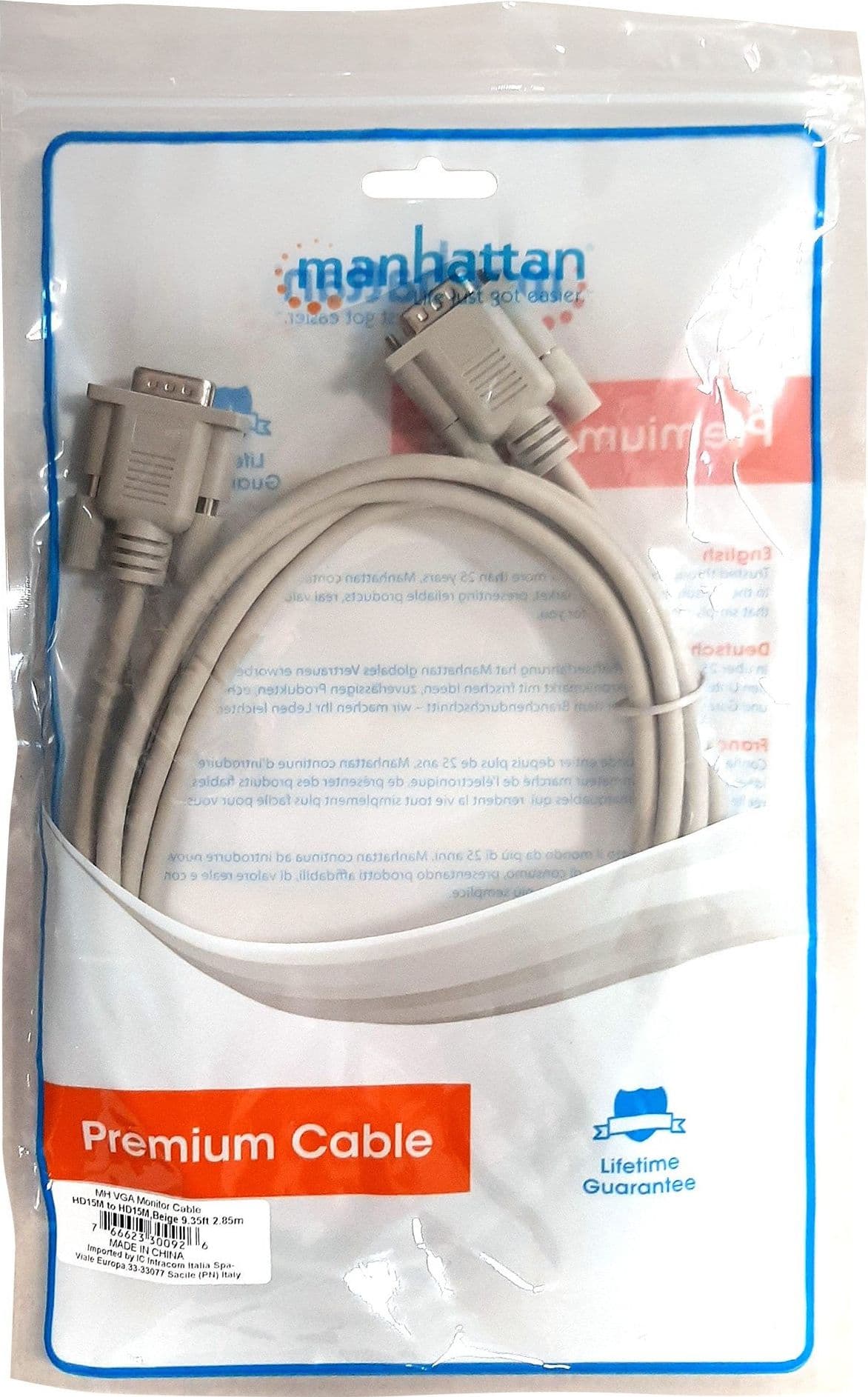 Cavo D-Sub 9 Poli M/M 1,8 m