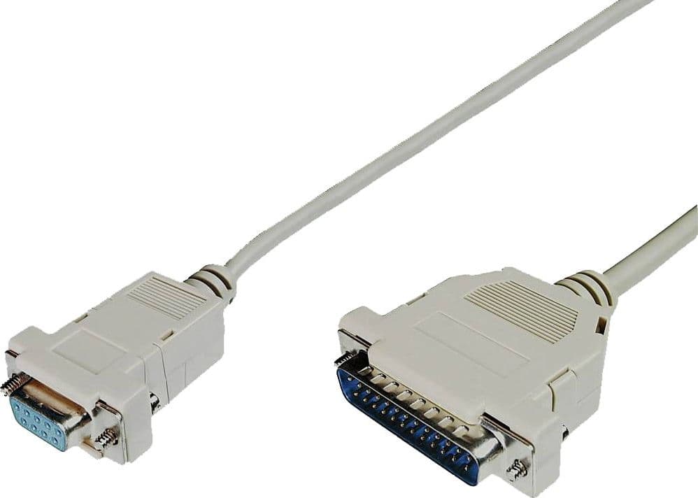 Cavo null modem 25 DB Maschio 9 DB Femmina 1,80 mt in  Scontolo.net - Potenza, commercioVirtuoso.it