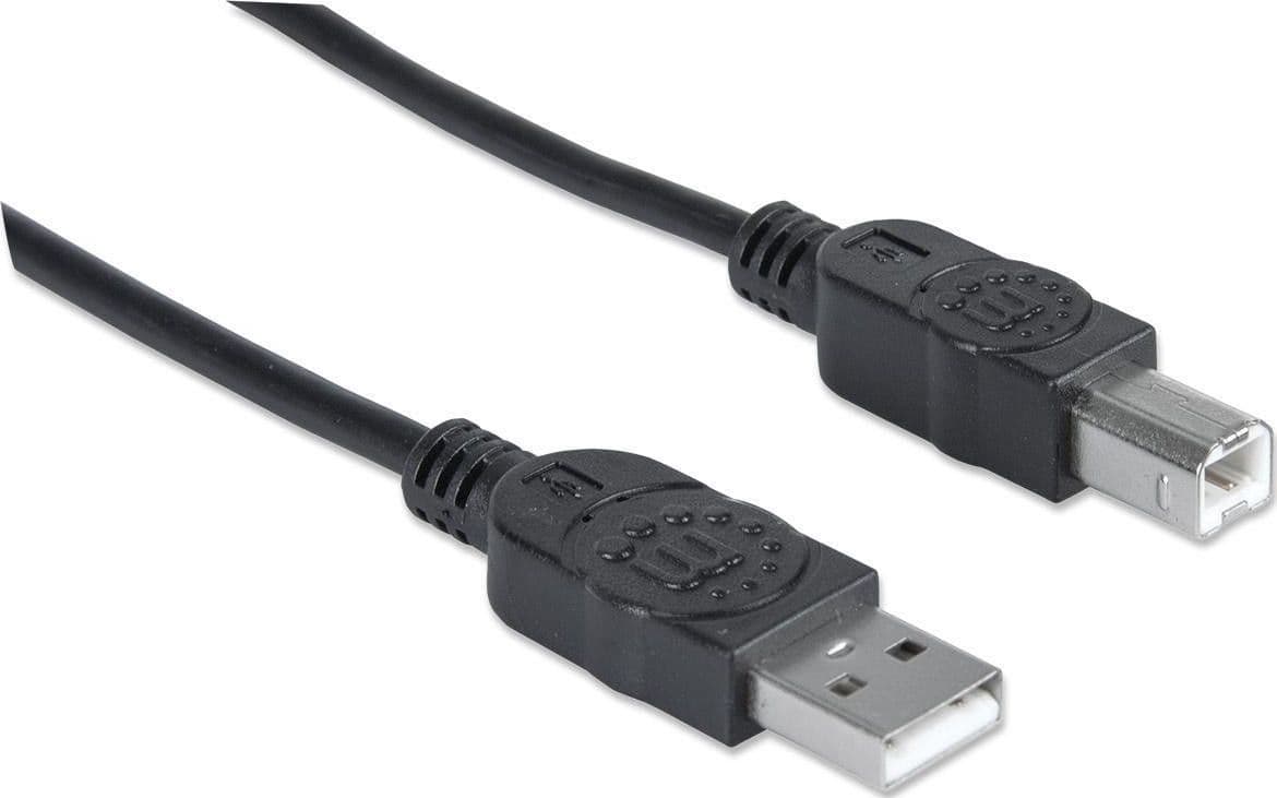 Cavo USB 2.0 A maschio/B maschio 1.8m Nero in  Scontolo.net - Potenza, commercioVirtuoso.it