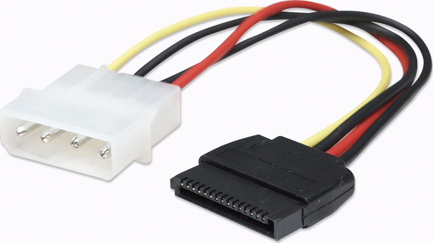 Cavo alimentazione SATA Molex 4pin M/SATA 15pin F in  Scontolo.net - Potenza, commercioVirtuoso.it