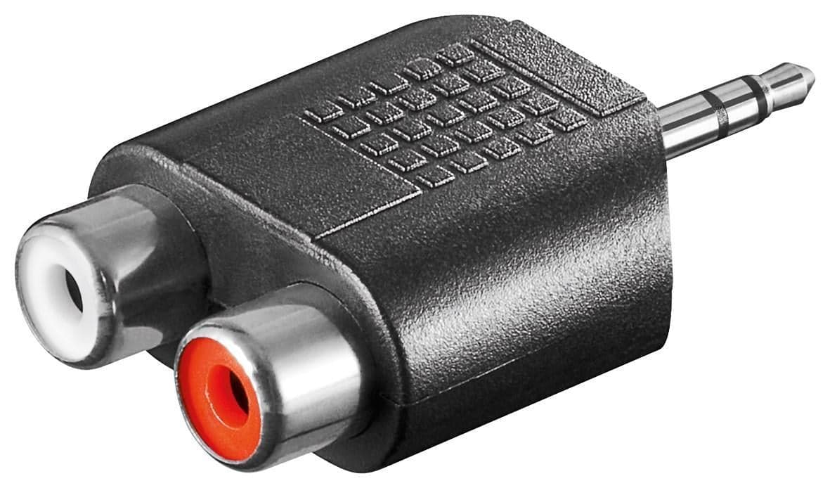 Adattatore Audio 3.5mm Maschio a 2 RCA Stereo Femmina in Connettori RCA Scontolo.net - Potenza, commercioVirtuoso.it