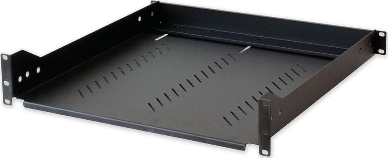 Mensola per Rack 19'' 600 mm 2U Nera 4 punti in  Scontolo.net - Potenza, commercioVirtuoso.it