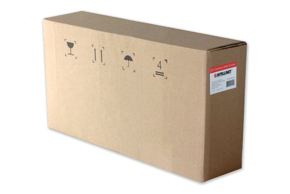 Mensola per Rack 19'' 470 mm 2U Nera 4 punti