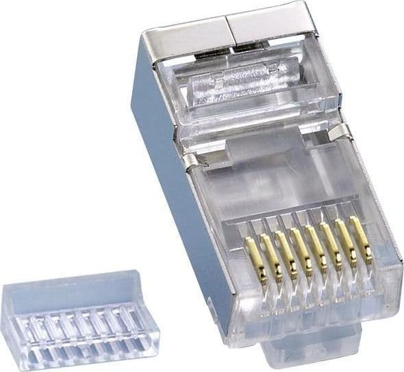 Plug Modulari RJ45 Cat5E con Slitta per Cavo Flessibile STP in Cavi Ethernet Scontolo.net - Potenza, commercioVirtuoso.it