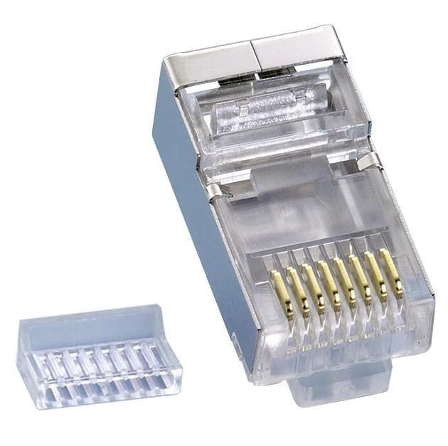 Plug Modulari RJ45 Cat5E con Slitta per Cavo Flessibile STP in Cavi Ethernet Scontolo.net - Potenza, commercioVirtuoso.it