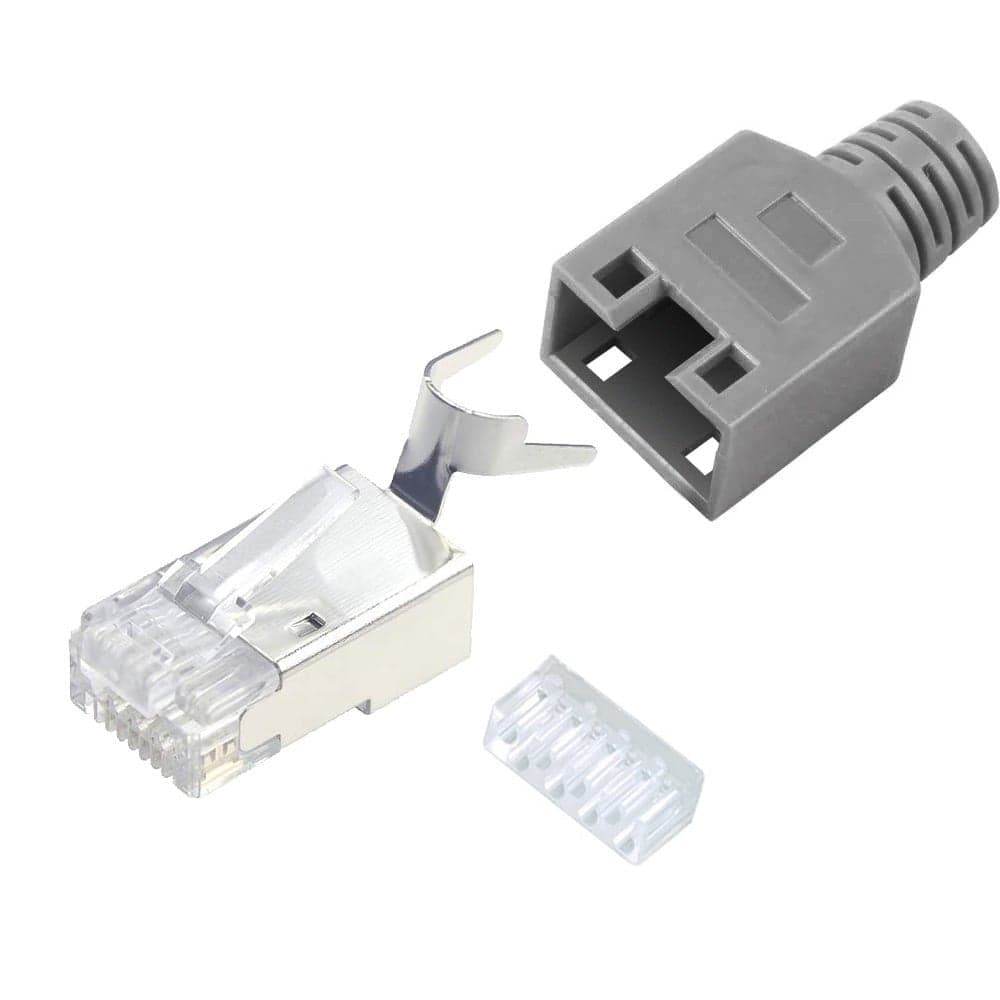 Plug per Cat. 5 e 6 STP con Guida e Copriconnettore in Cavi Ethernet Scontolo.net - Potenza, commercioVirtuoso.it