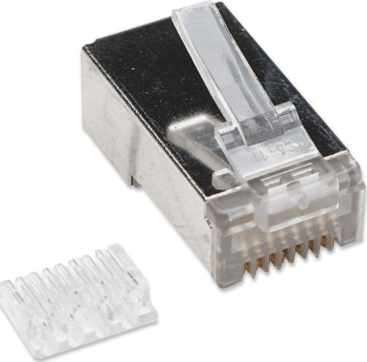 Plug Modulari RJ45 Cat6 con Slitta per Cavo Flessibile STP in Cavi Ethernet Scontolo.net - Potenza, commercioVirtuoso.it