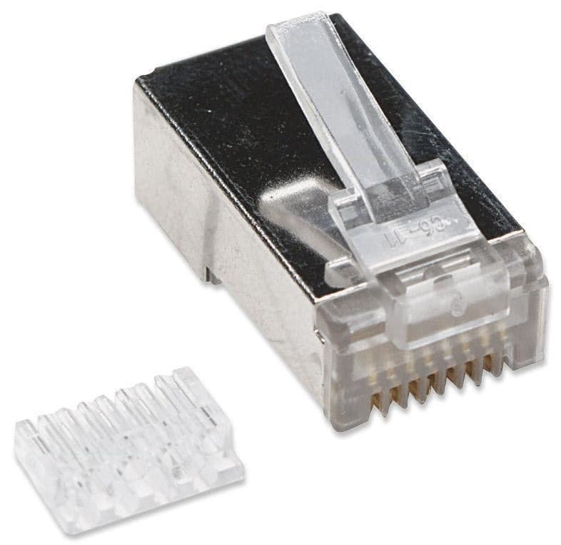 Plug Modulari RJ45 Cat6 con Slitta per Cavo Flessibile STP in Cavi Ethernet Scontolo.net - Potenza, commercioVirtuoso.it