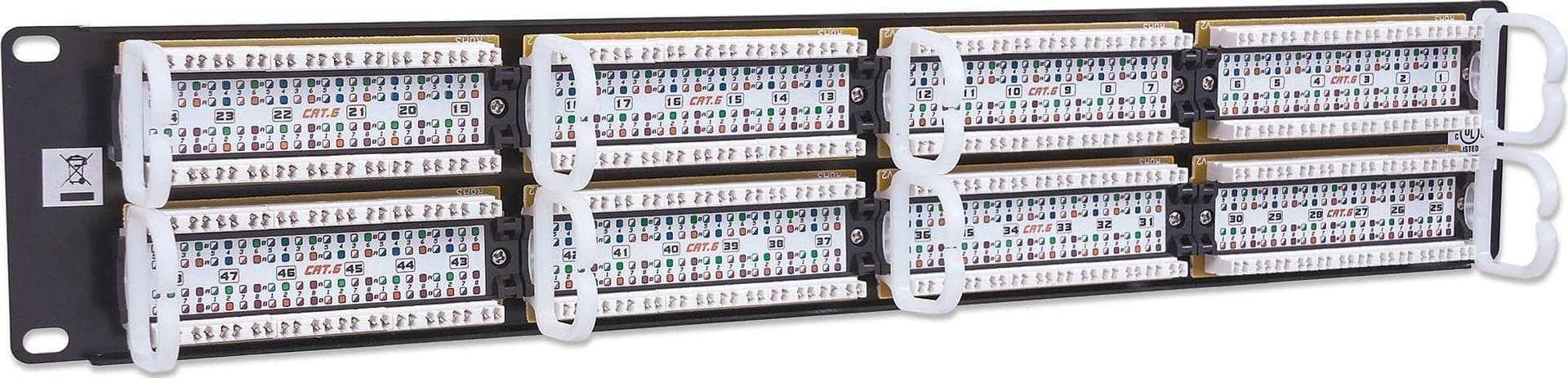 Pannello Patch UTP 48 posti RJ45 cat. 6 in Cavi Ethernet Scontolo.net - Potenza, commercioVirtuoso.it