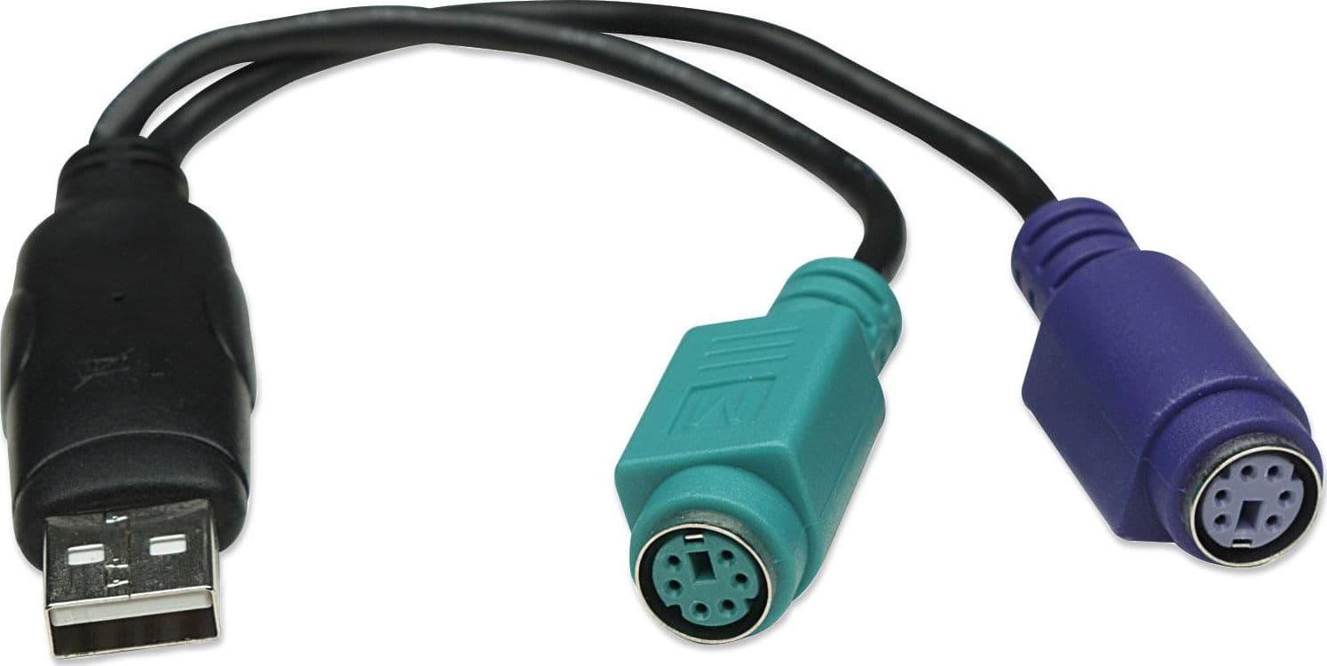 Adattatore USB a doppio PS/2 in  Scontolo.net - Potenza, commercioVirtuoso.it