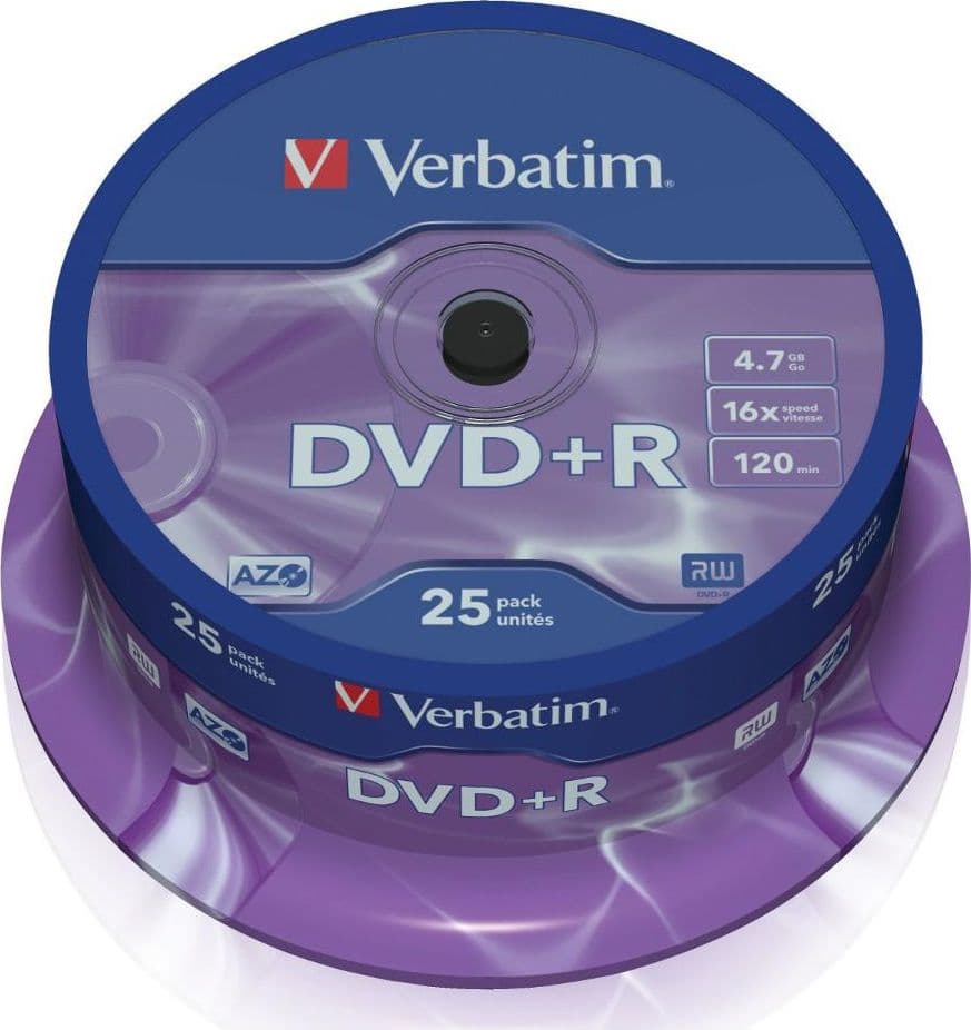 Campana 25 DVD+R Matt Silver 4.7GB in  Scontolo.net - Potenza, commercioVirtuoso.it
