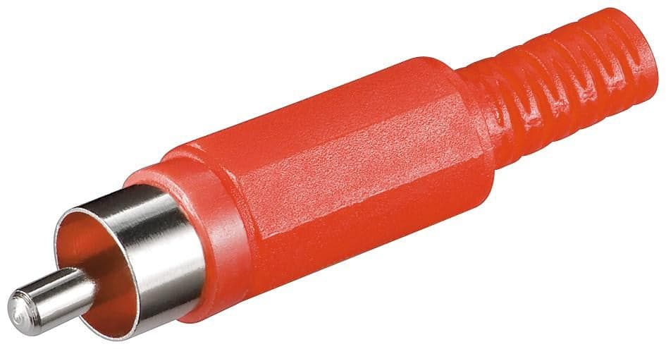 Connettore Audio RCA Maschio in plastica, Rosso in Connettori RCA Scontolo.net - Potenza, commercioVirtuoso.it
