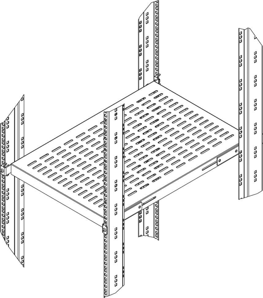 Base per Armadi 19'' Ripiano a Profondit&agrave Adattabile per Server Rack 1U Nero in  Scontolo.net - Potenza, commercioVirtuoso.it