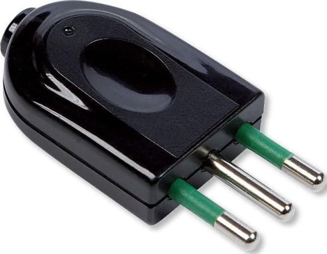 Spina 2P+T 10A Nero – Fme