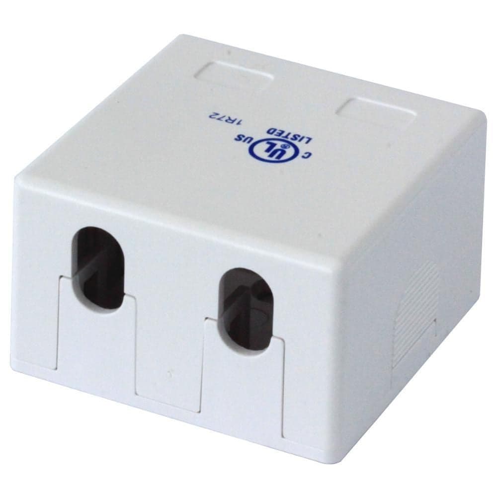 Presa a Muro per 2 Frutti Keystone Bianco in Socket Scontolo.net - Potenza, commercioVirtuoso.it