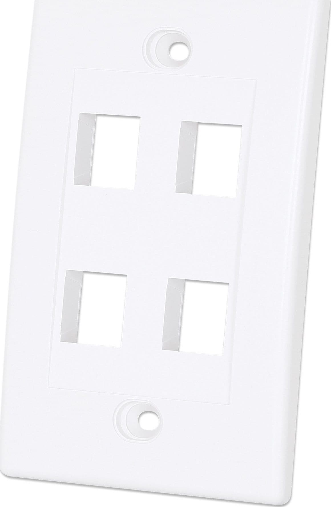 Placca Porta Frutti 4 Posti Mod.503 Bianco in Placche combinate interruttori e prese Scontolo.net - Potenza, commercioVirtuoso.it