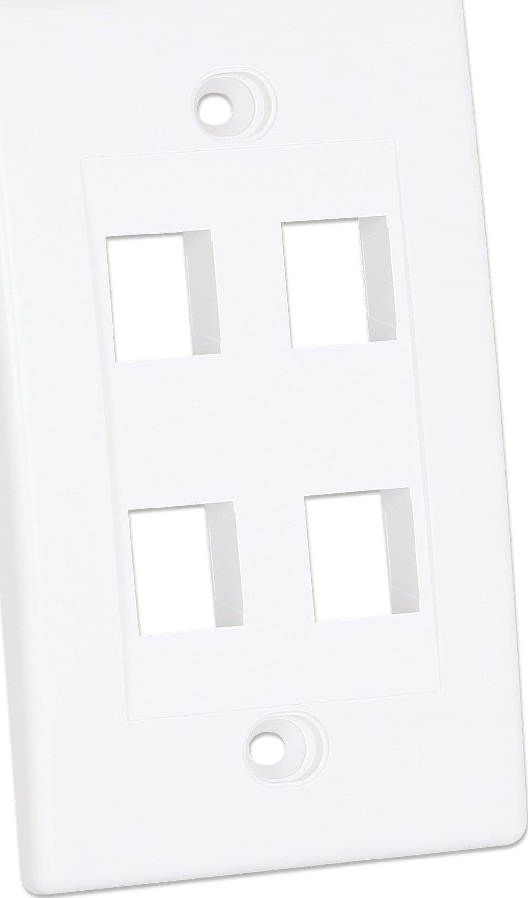 Placca Porta Frutti 4 Posti Mod.503 Bianco in Placche combinate interruttori e prese Scontolo.net - Potenza, commercioVirtuoso.it