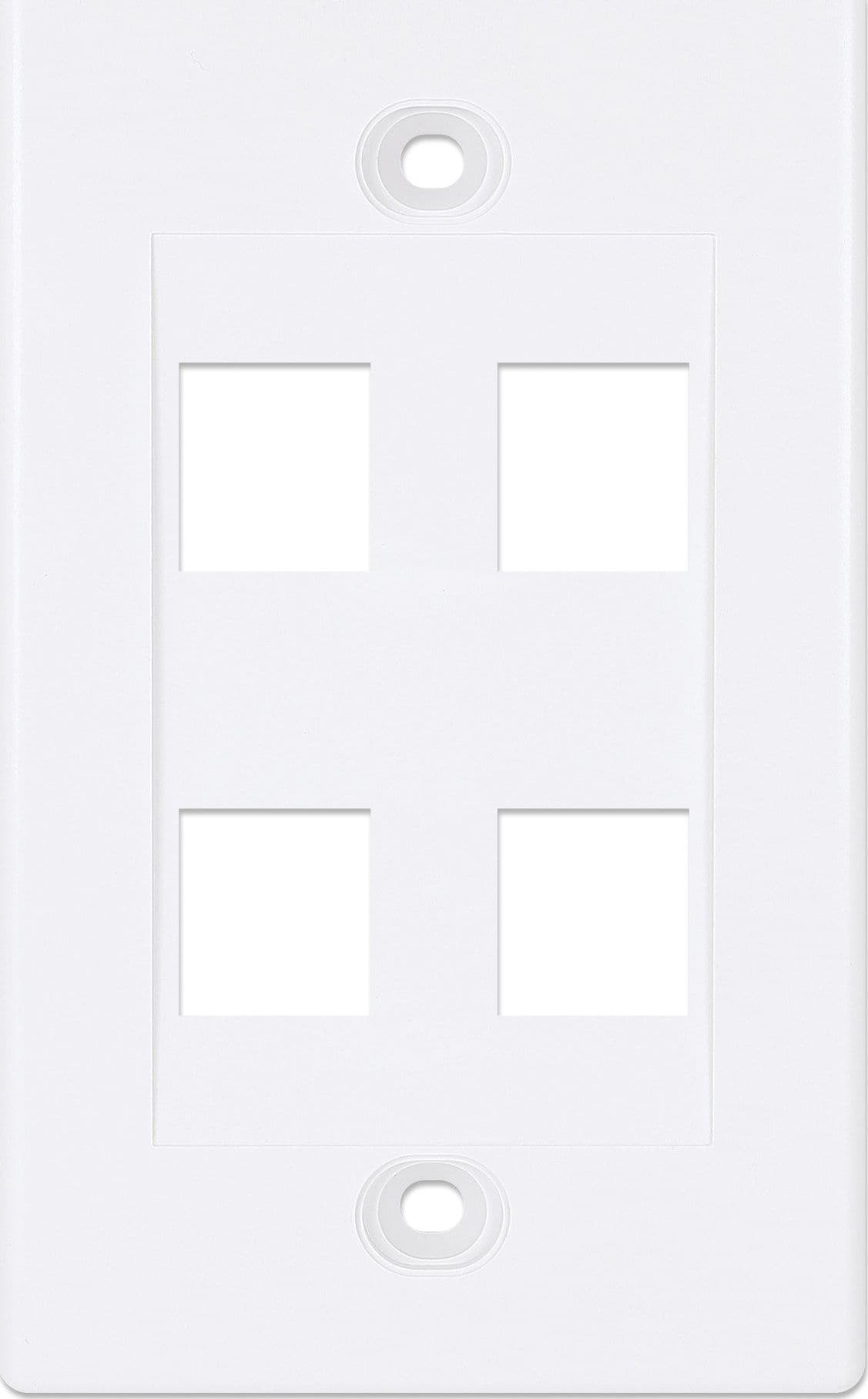 Placca Porta Frutti 4 Posti Mod.503 Bianco in Placche combinate interruttori e prese Scontolo.net - Potenza, commercioVirtuoso.it