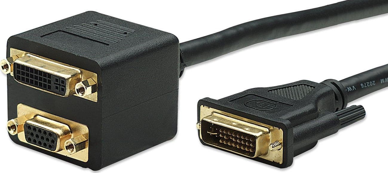 Cavo adattatore sdoppiatore DVI-I a VGA in Cavi HDMI Scontolo.net - Potenza, commercioVirtuoso.it