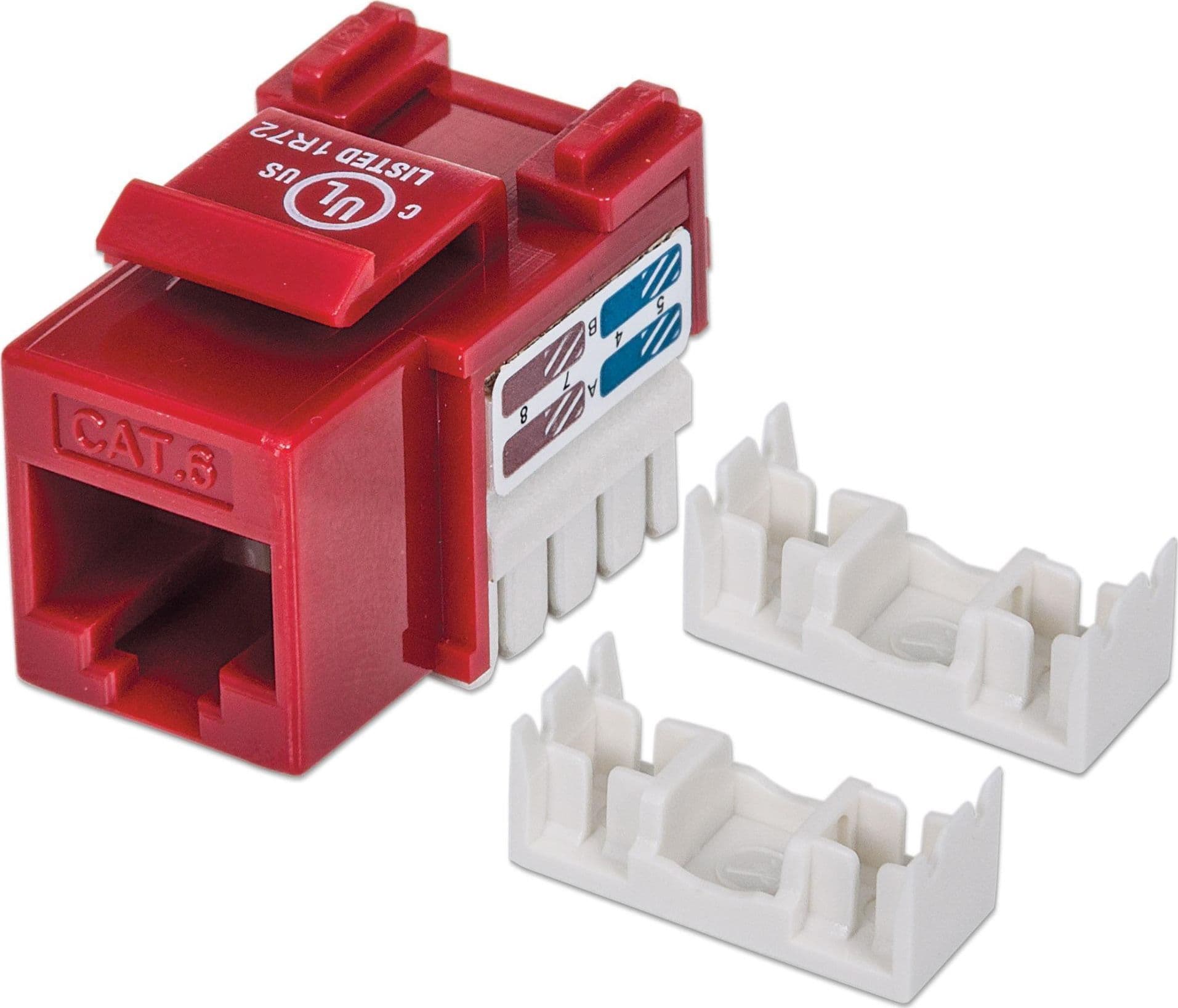 Frutto Keystone RJ45 Cat.6 UTP non schermato Rosso in Cavi Ethernet Scontolo.net - Potenza, commercioVirtuoso.it