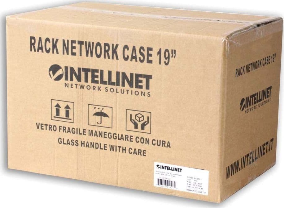 Armadio Rack 19'' a muro 10 unit&agrave prof. 400 Nero Assemblato