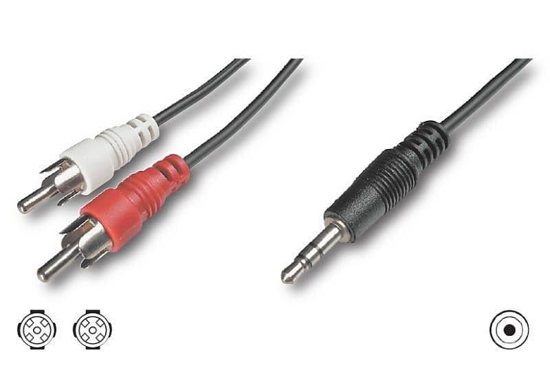 Cavo Stereo Jack 3, 5 mm a 2 x RCA maschio 5 mt in Connettori RCA Scontolo.net - Potenza, commercioVirtuoso.it