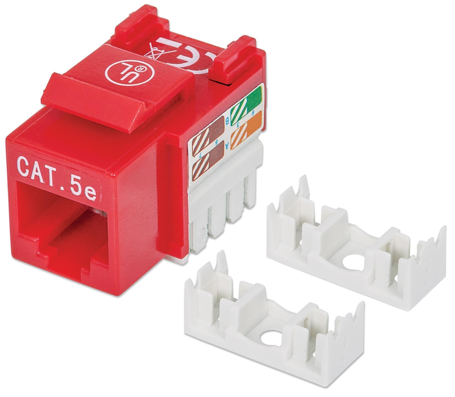 Frutto Keystone RJ45 Cat5e UTP Rosso in Cavi Ethernet Scontolo.net - Potenza, commercioVirtuoso.it