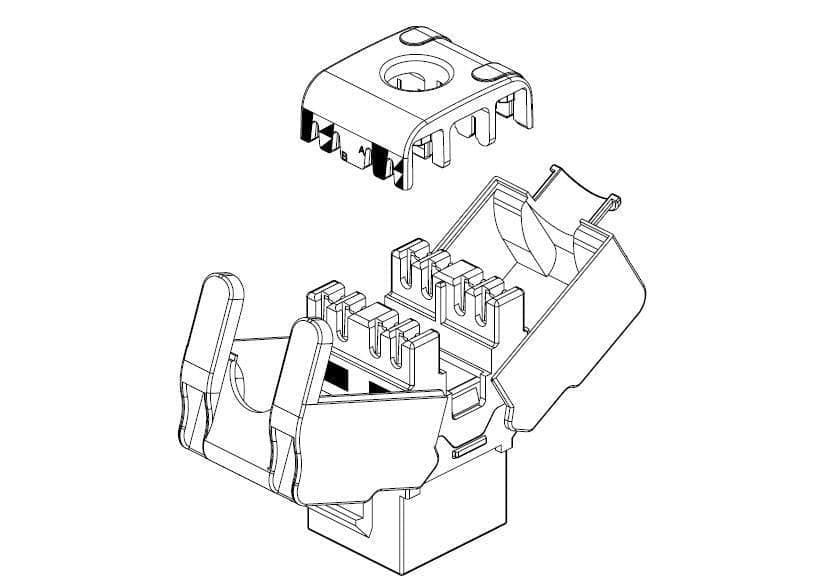 Frutto Keystone RJ45 UTP Cat6 Bianco in Cavi Ethernet Scontolo.net - Potenza, commercioVirtuoso.it