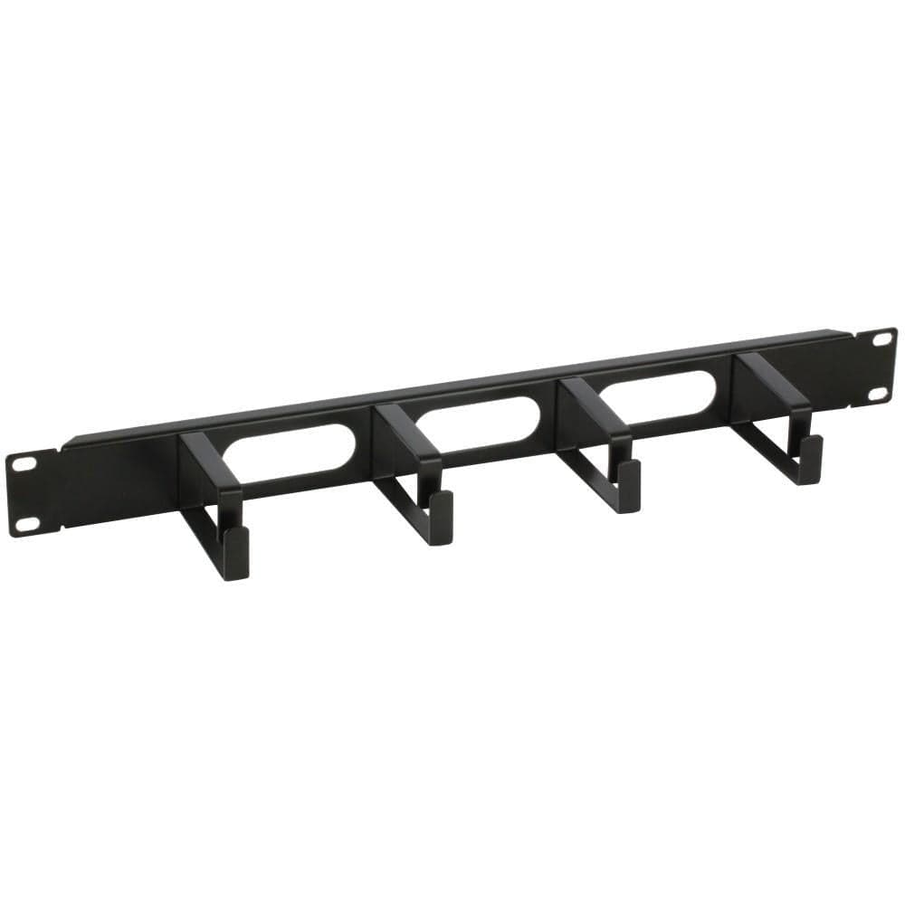Pannello Passacavi 4 Anelli Lunghi 3 Fori 1U Nero in Compensato Scontolo.net - Potenza, commercioVirtuoso.it