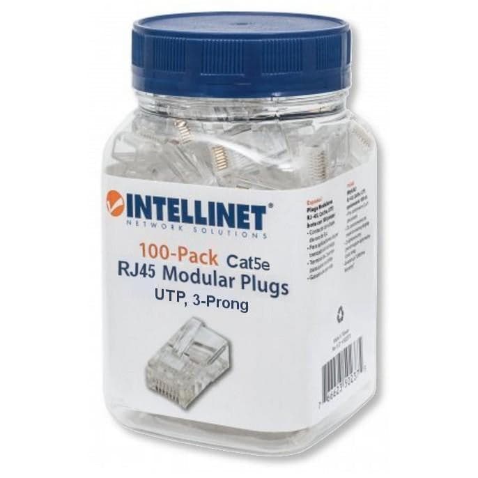 Confezione 100 Plug RJ45 per Cavo Rigido Cat.5e UTP in Cavi Ethernet Scontolo.net - Potenza, commercioVirtuoso.it