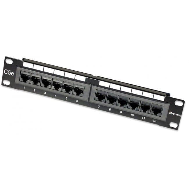Pannello Patch 12 Porte, 10'', 1U, CAT5E UTP in Pannelli patch Ethernet Scontolo.net - Potenza, commercioVirtuoso.it